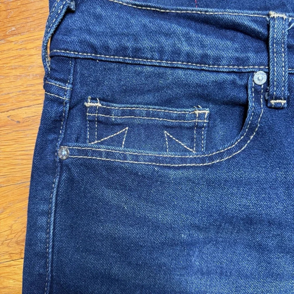 True Religion Men's 34x34 Ricky Jeans Relaxed Straight Blue Dark Wash‎